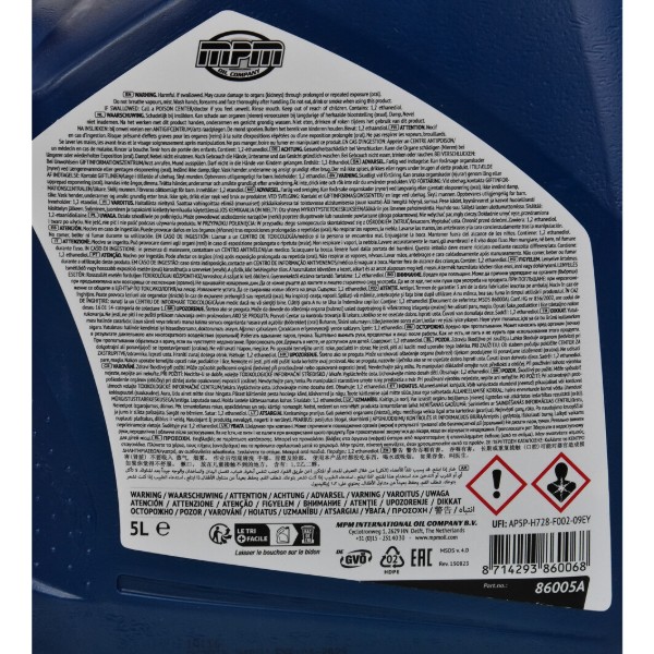 Фото - Антифриз MPM Premium Longlife G-12+ 5л (86005A)